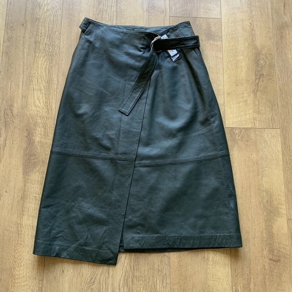 Marks & Spencer Dresses & Skirts - Marks and Spencer autograph real leather skirt size 10
